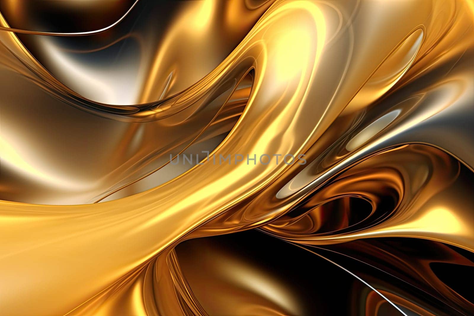 Gold background or texture and gradients shadow. AI Generative