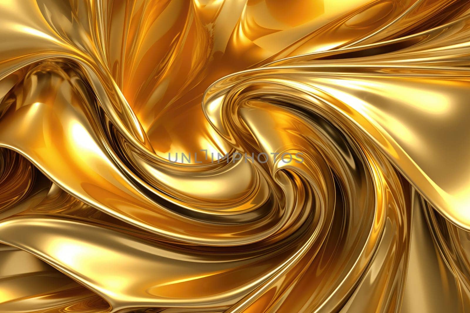 Gold background or texture and gradients shadow. AI Generative. by Benzoix