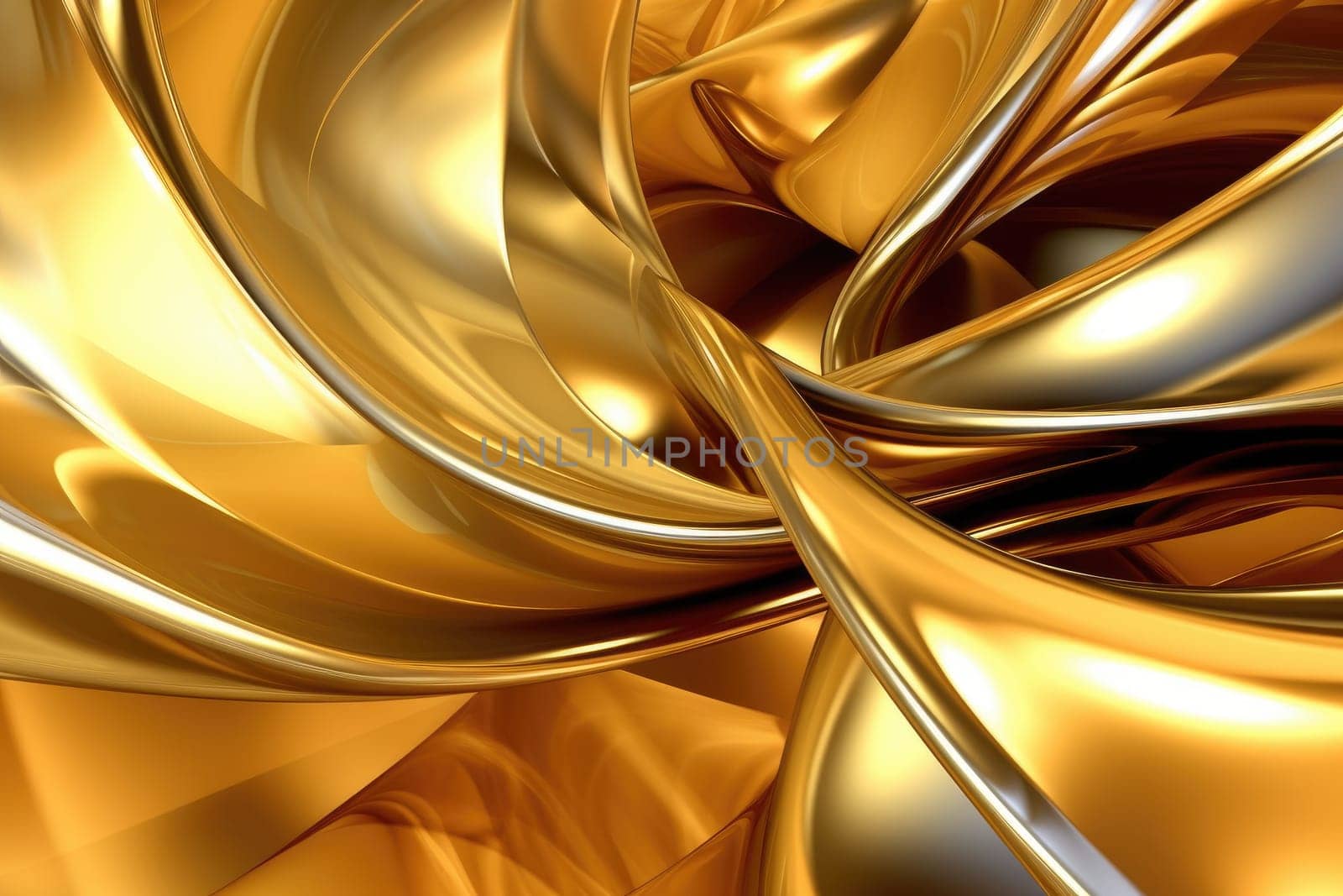 Gold background or texture and gradients shadow. AI Generative. by Benzoix