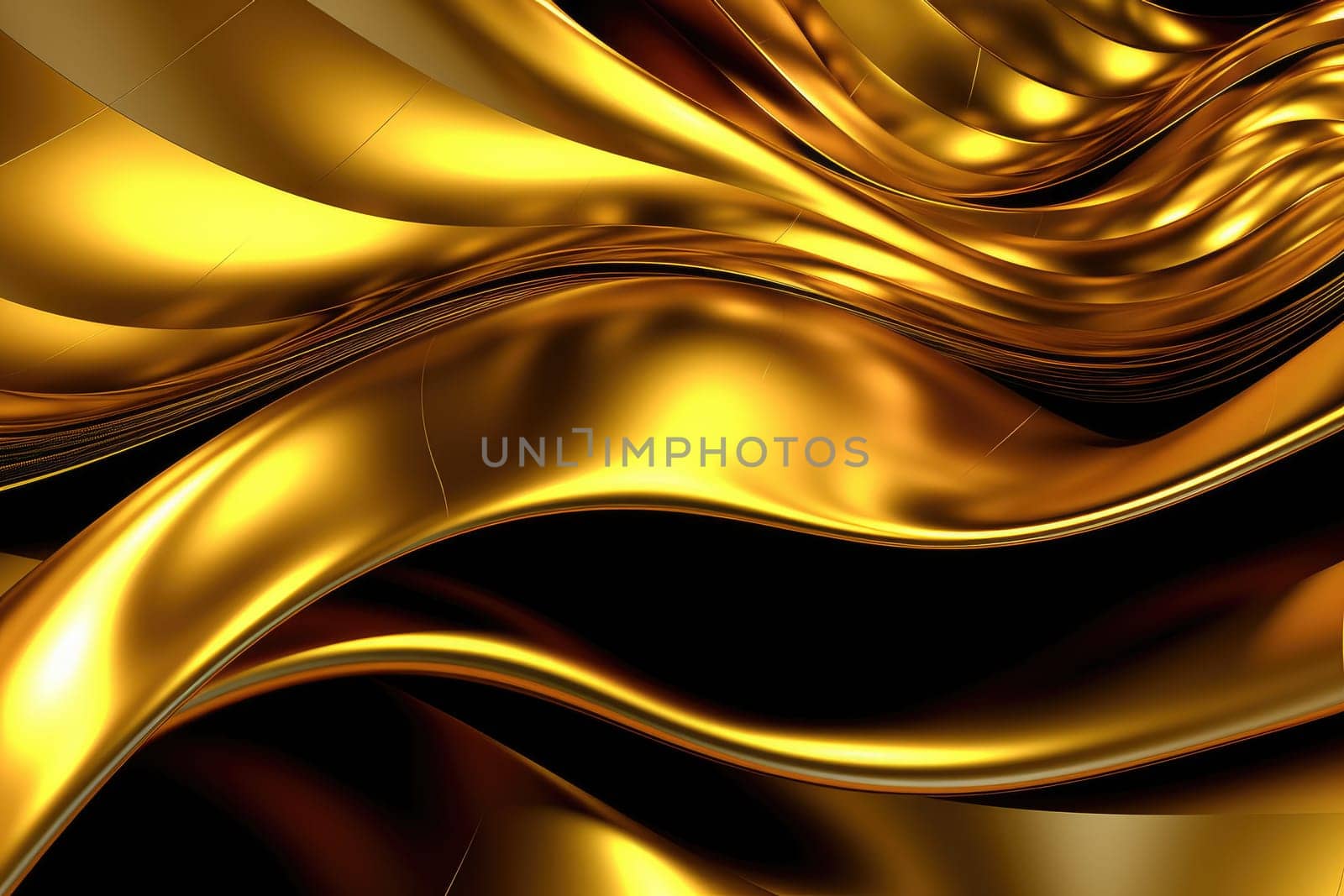 Gold background or texture and gradients shadow. AI Generative