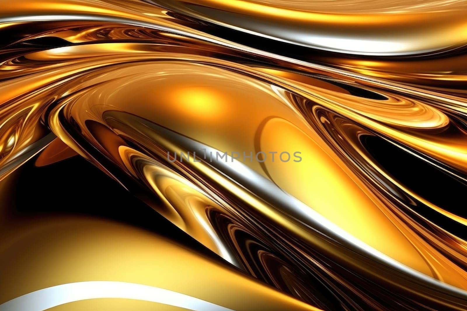 Gold background or texture and gradients shadow. AI Generative. by Benzoix