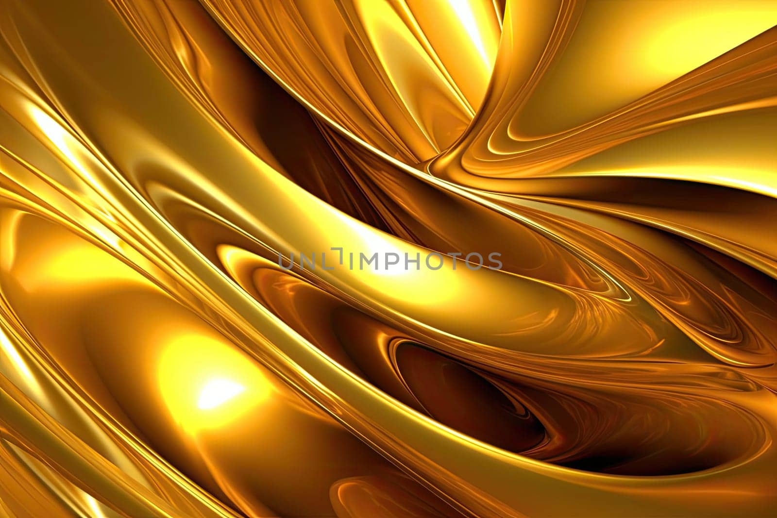 Gold background or texture and gradients shadow. AI Generative