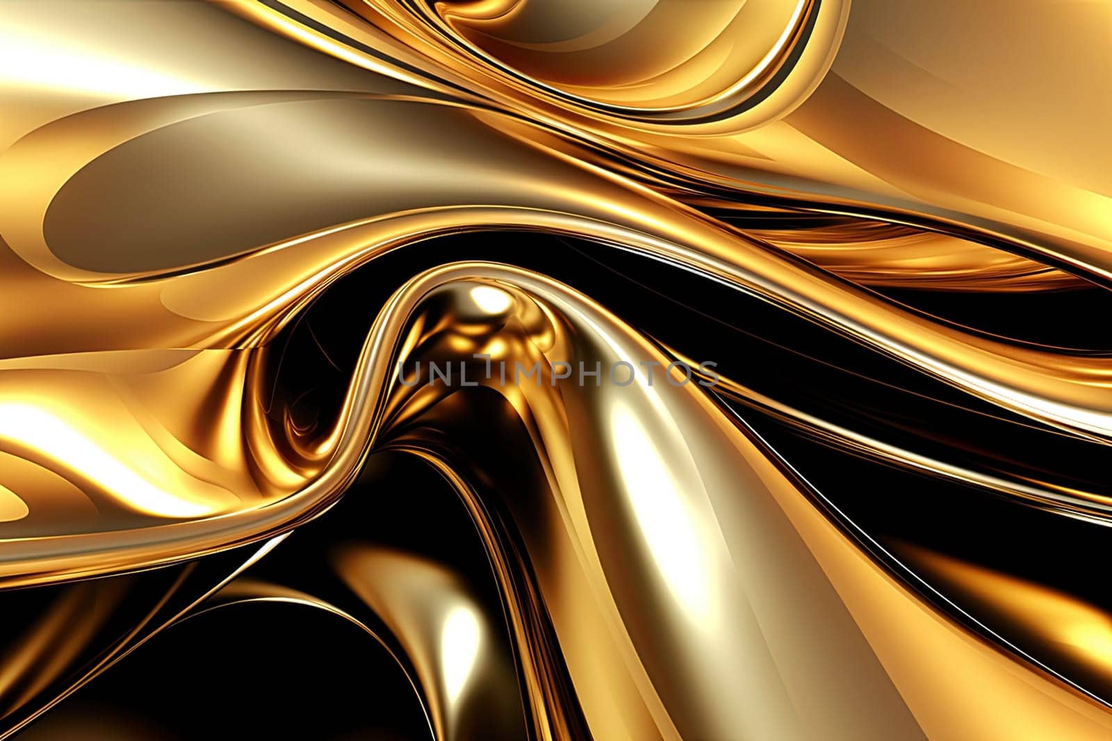 Gold background or texture and gradients shadow. AI Generative