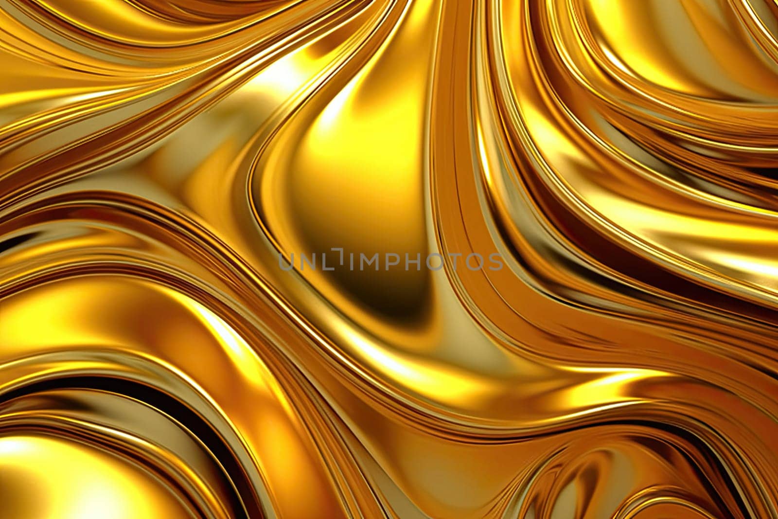 Gold background or texture and gradients shadow. AI Generative. by Benzoix