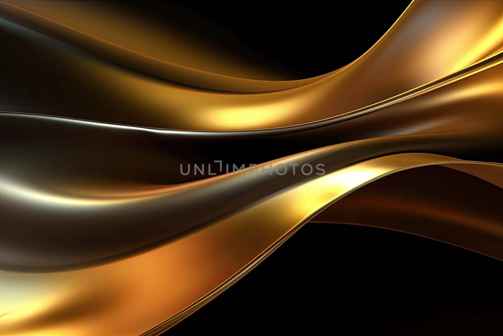 Gold background or texture and gradients shadow. AI Generative