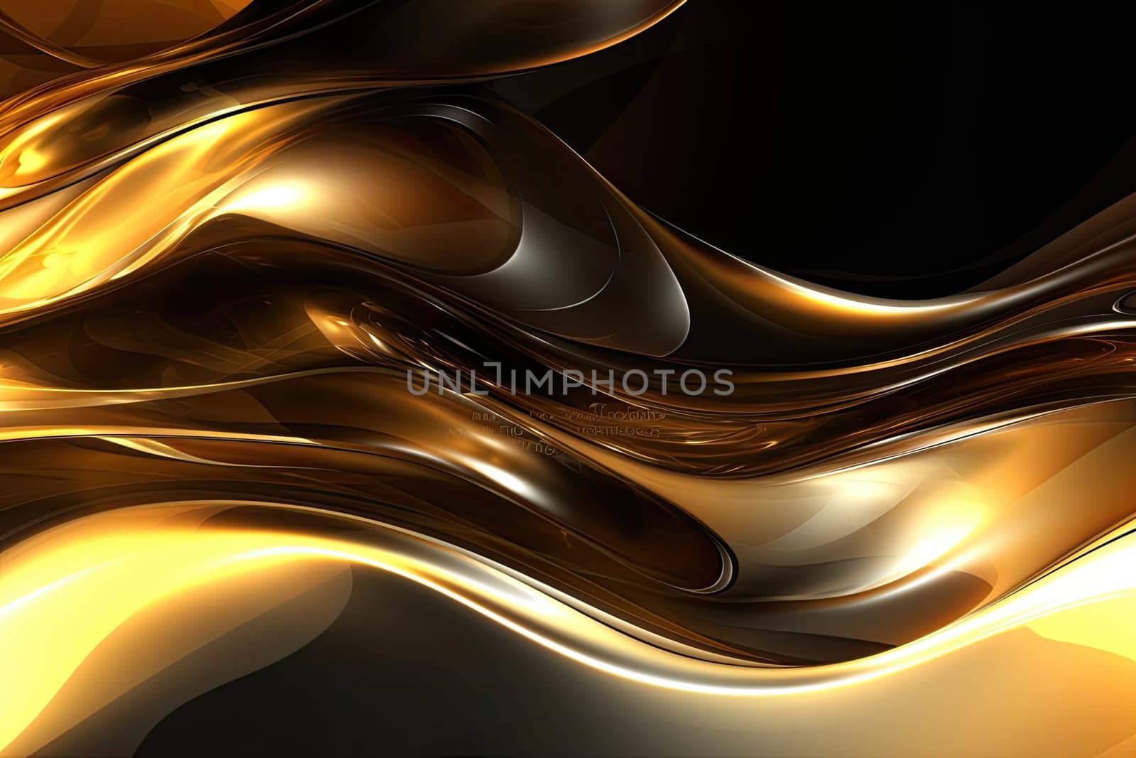 Gold background or texture and gradients shadow. AI Generative. by Benzoix