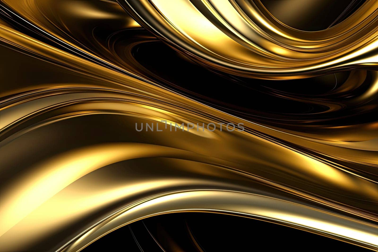 Gold background or texture and gradients shadow. AI Generative. by Benzoix