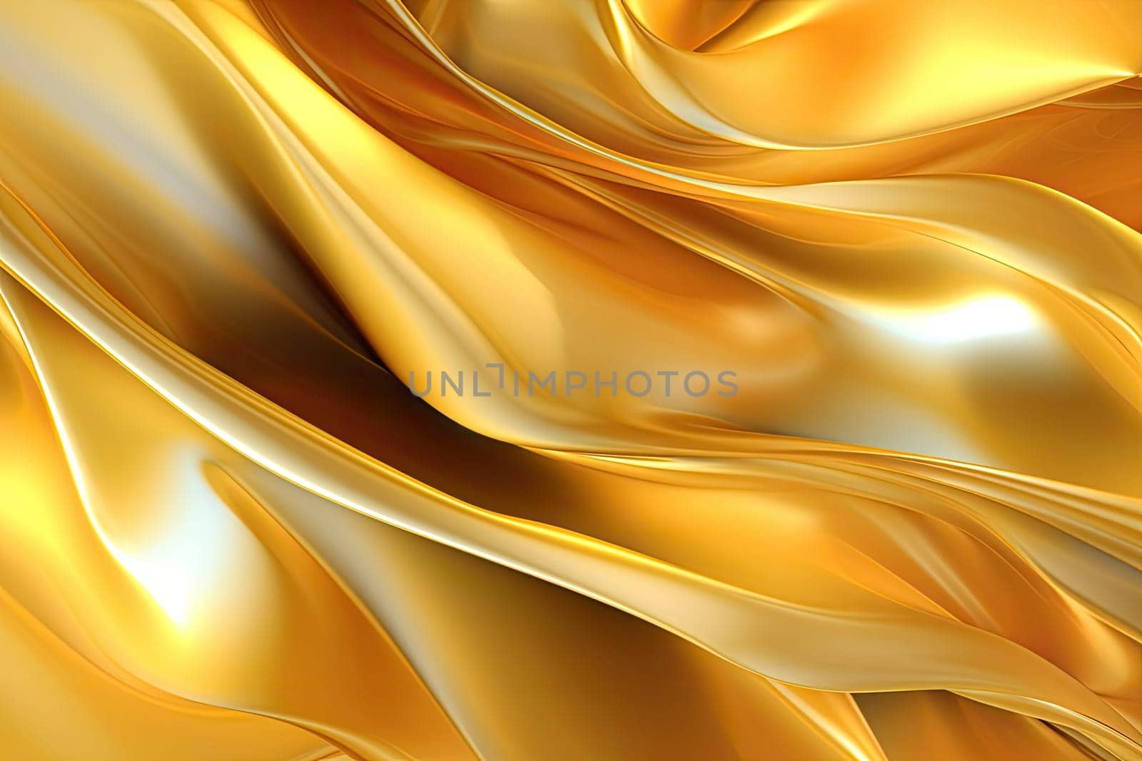 Gold background or texture and gradients shadow. AI Generative