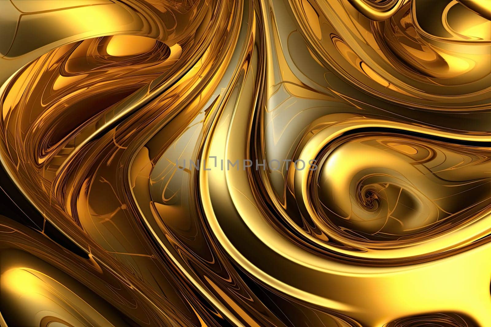 Gold background or texture and gradients shadow. AI Generative