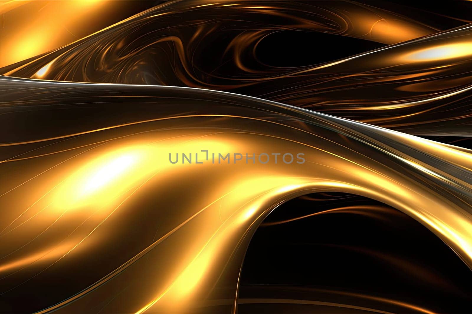 Gold background or texture and gradients shadow. AI Generative. by Benzoix