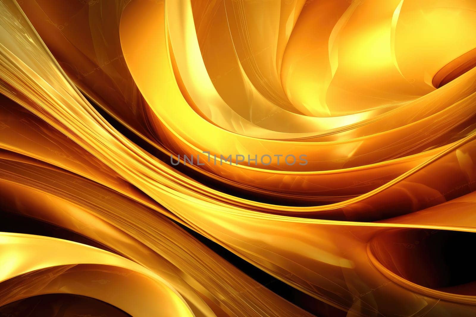 Gold background or texture and gradients shadow. AI Generative. by Benzoix