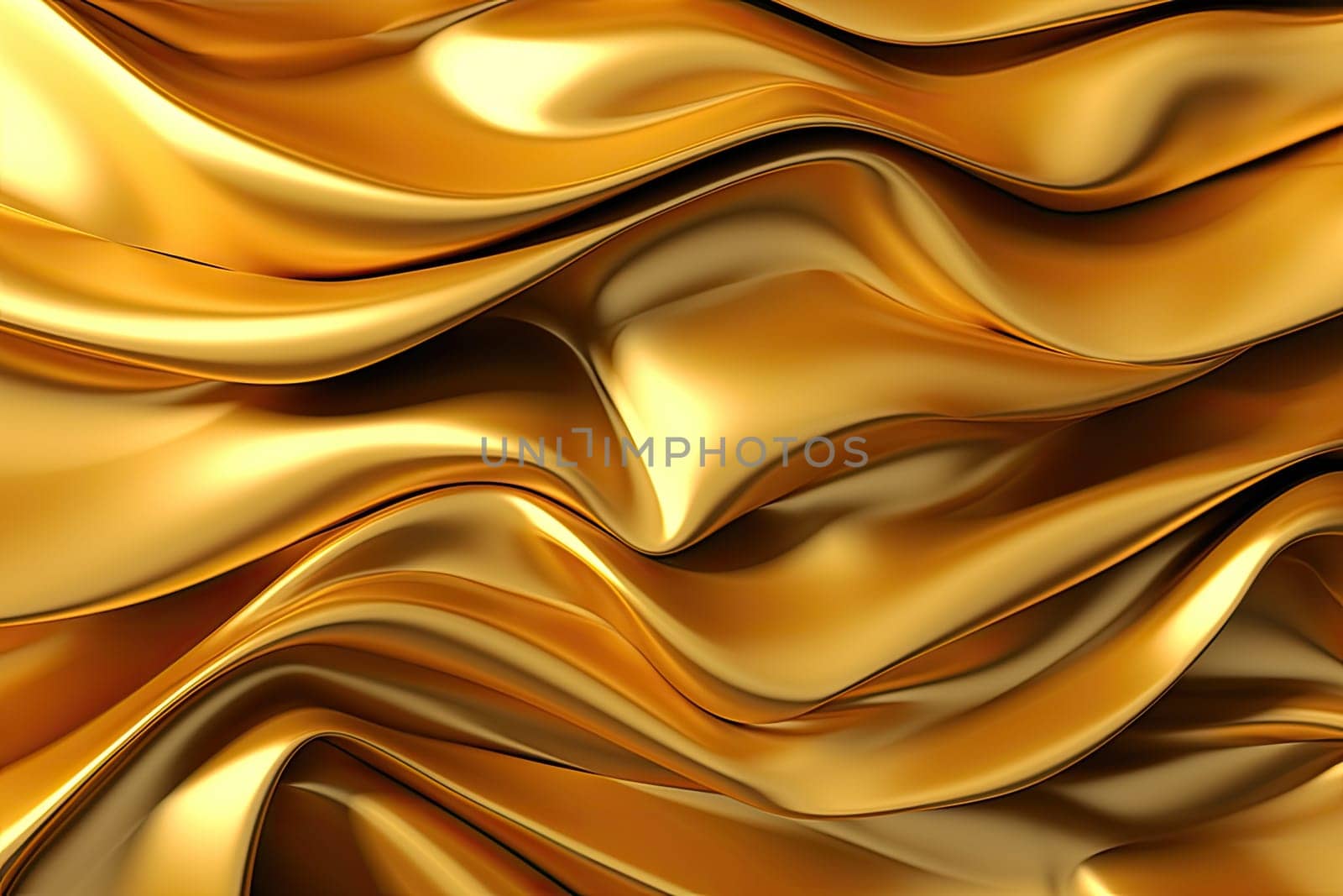 Gold background or texture and gradients shadow. AI Generative. by Benzoix