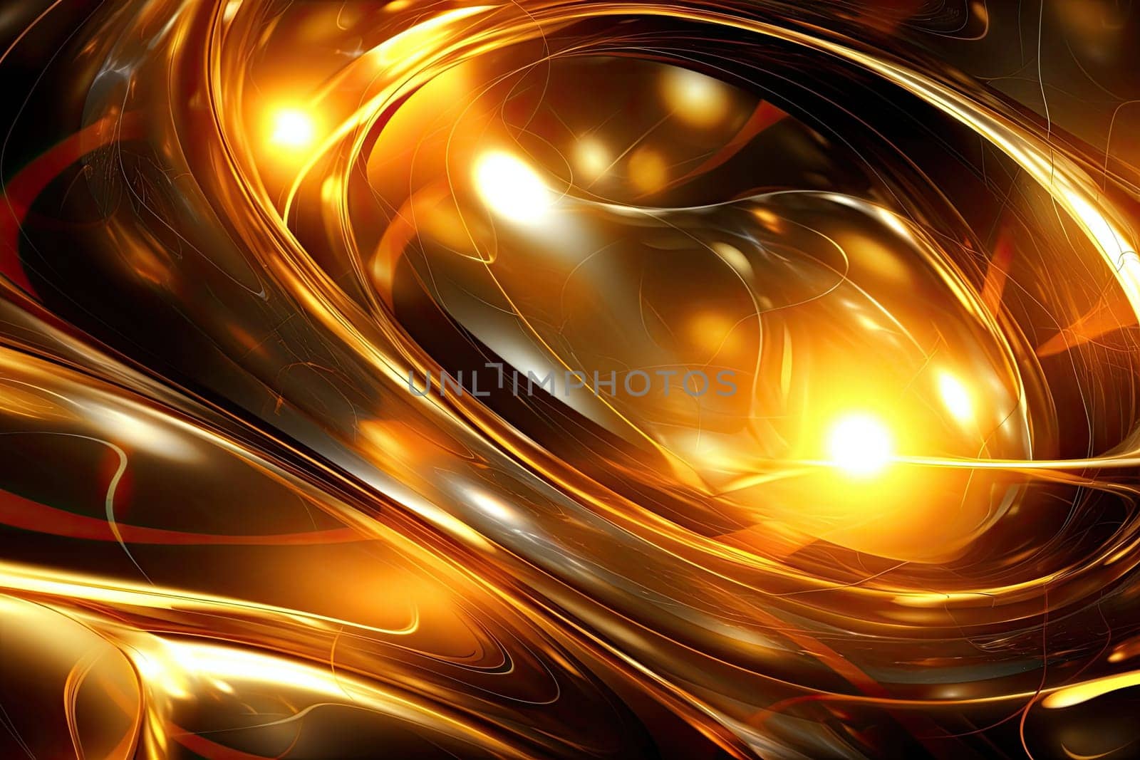 Gold background or texture and gradients shadow. AI Generative. by Benzoix