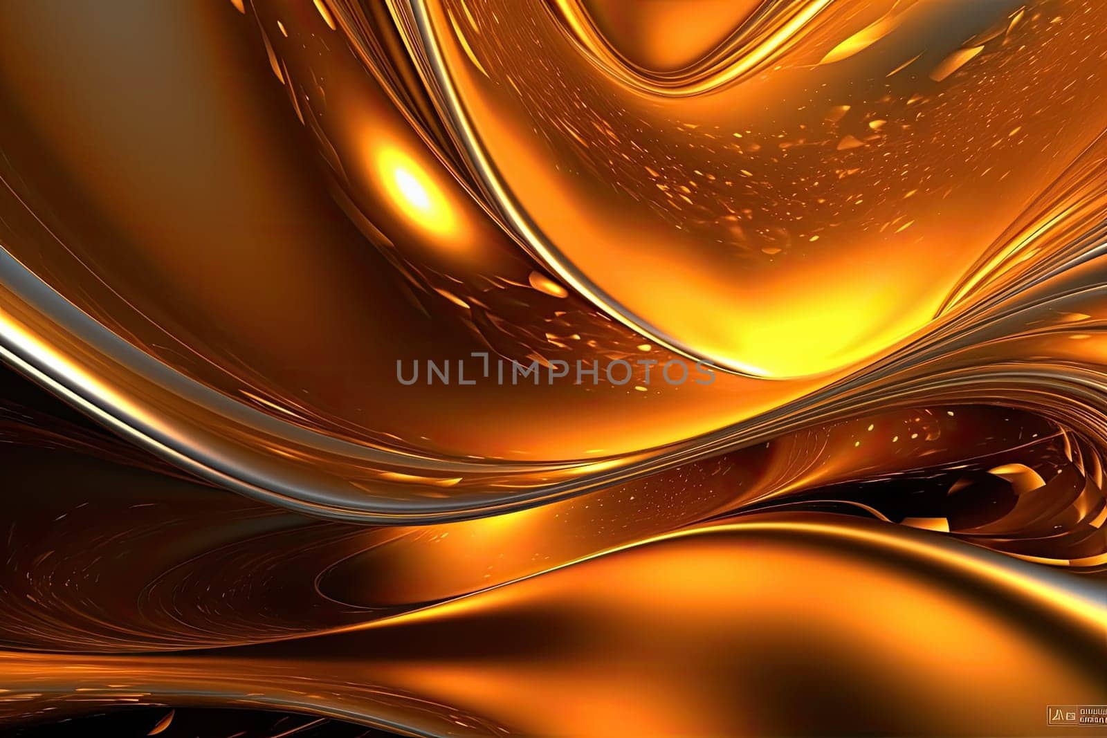 Gold background or texture and gradients shadow. AI Generative. by Benzoix