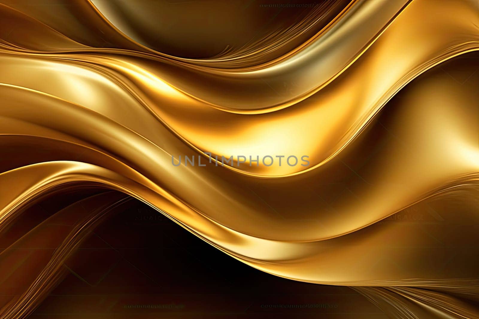 Gold background or texture and gradients shadow. AI Generative