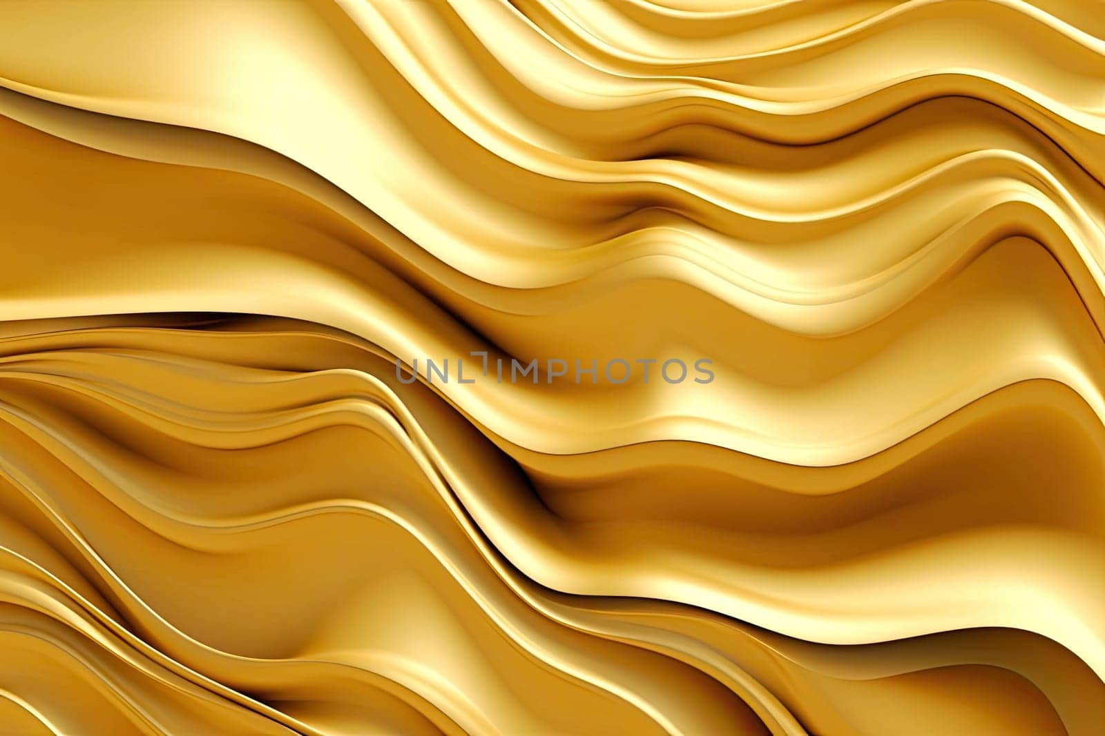 Gold background or texture and gradients shadow. AI Generative