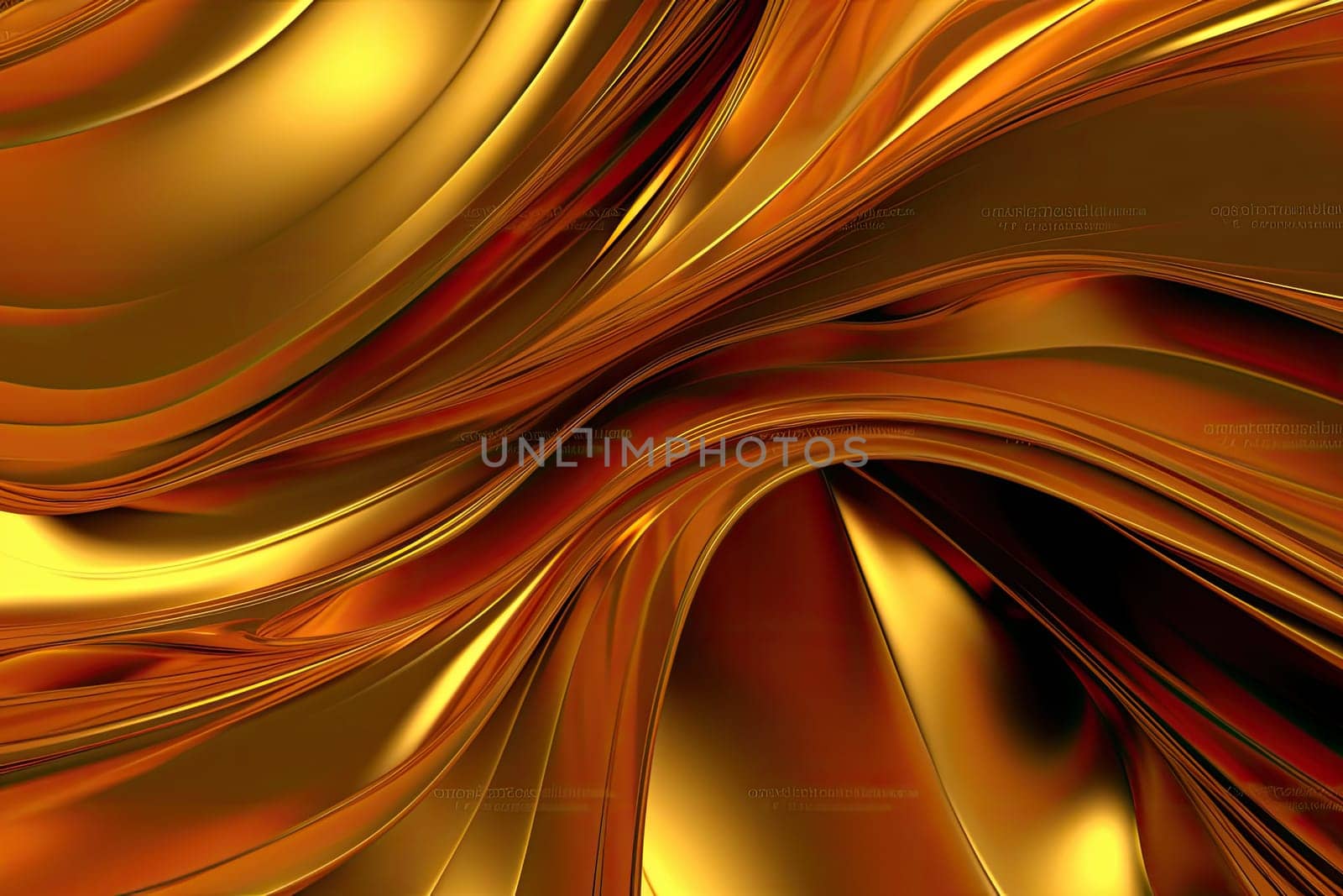 Gold background or texture and gradients shadow. AI Generative. by Benzoix