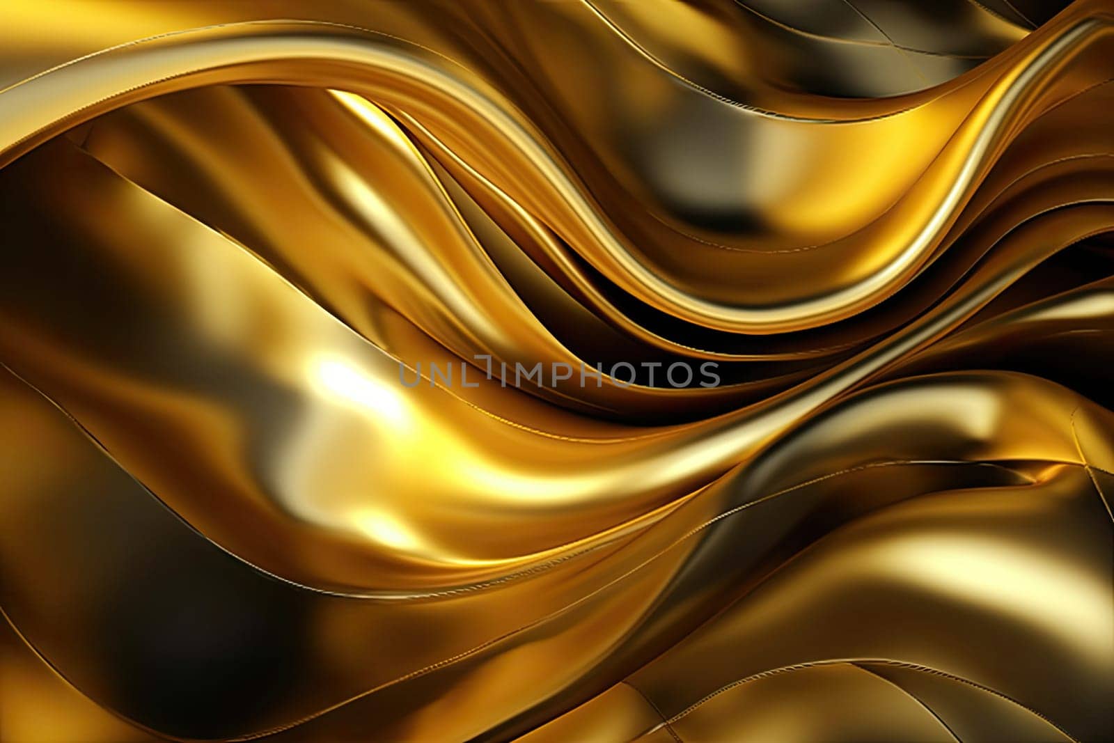 Gold background or texture and gradients shadow. AI Generative. by Benzoix