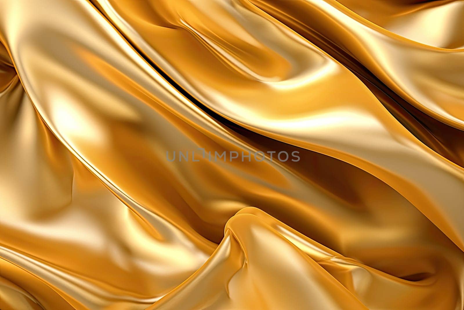 Gold background or texture and gradients shadow. AI Generative. by Benzoix