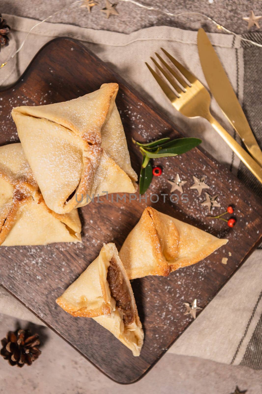 A sweet with pumpkin jam filling and flour pastry topping, which is one of Vila Real's in Portugal, ex libris.