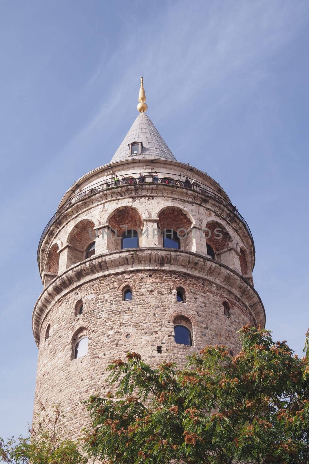 Turkey istanbul 23 june 2023. Tourists visiting Galata Tower in the Beyoglu district of Istanbul