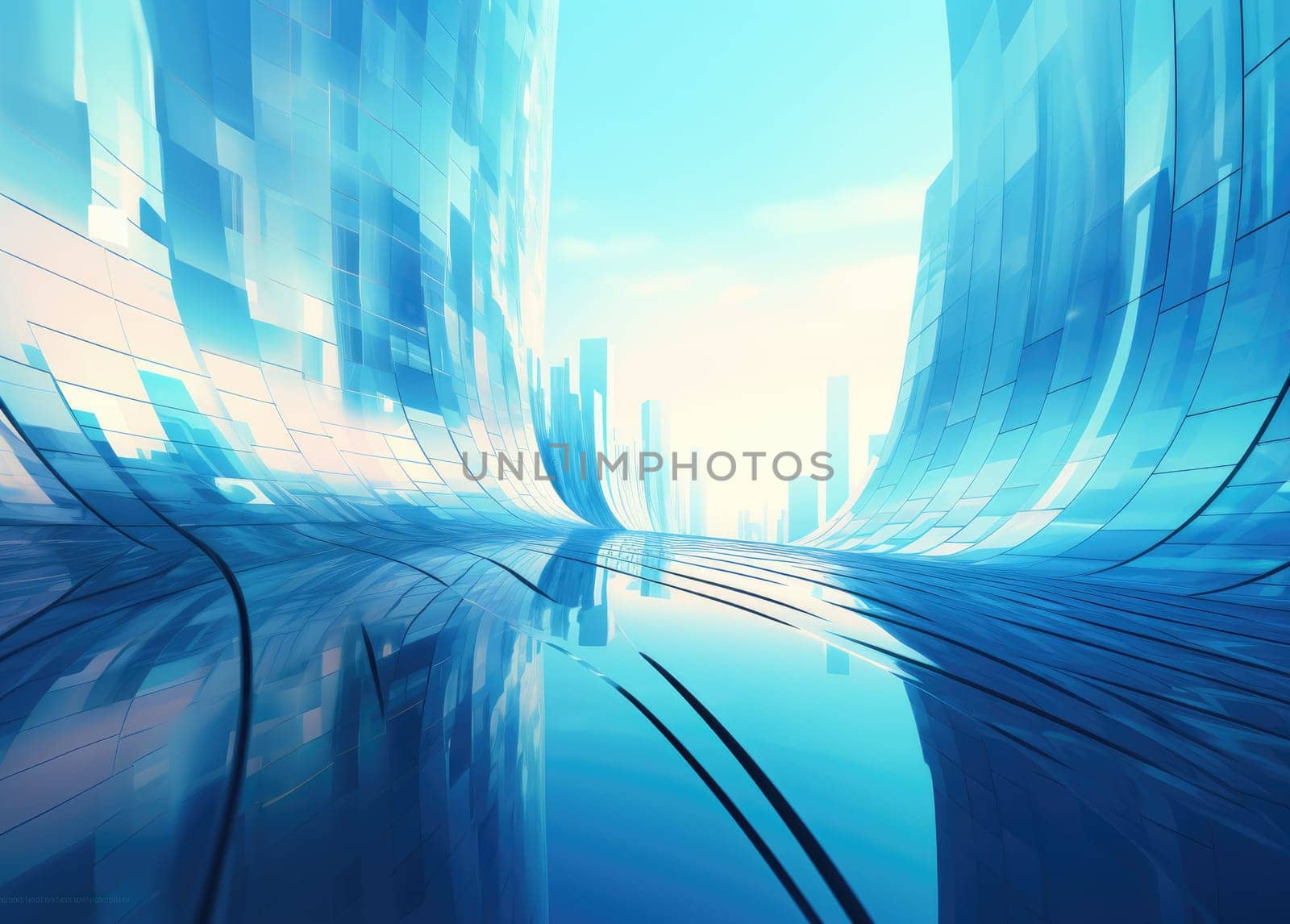 Abstract city background, cityscape double exposure comeliness by biancoblue