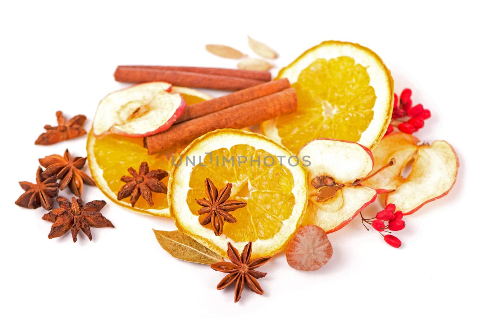 Christmas spices and dried orange sliceson by aprilphoto