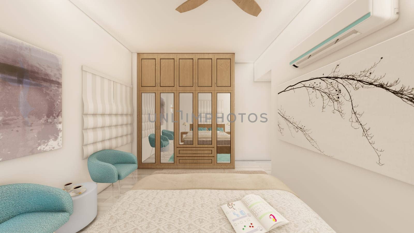 Realistic bedroom with Birchwood furniture by shawlinmohd