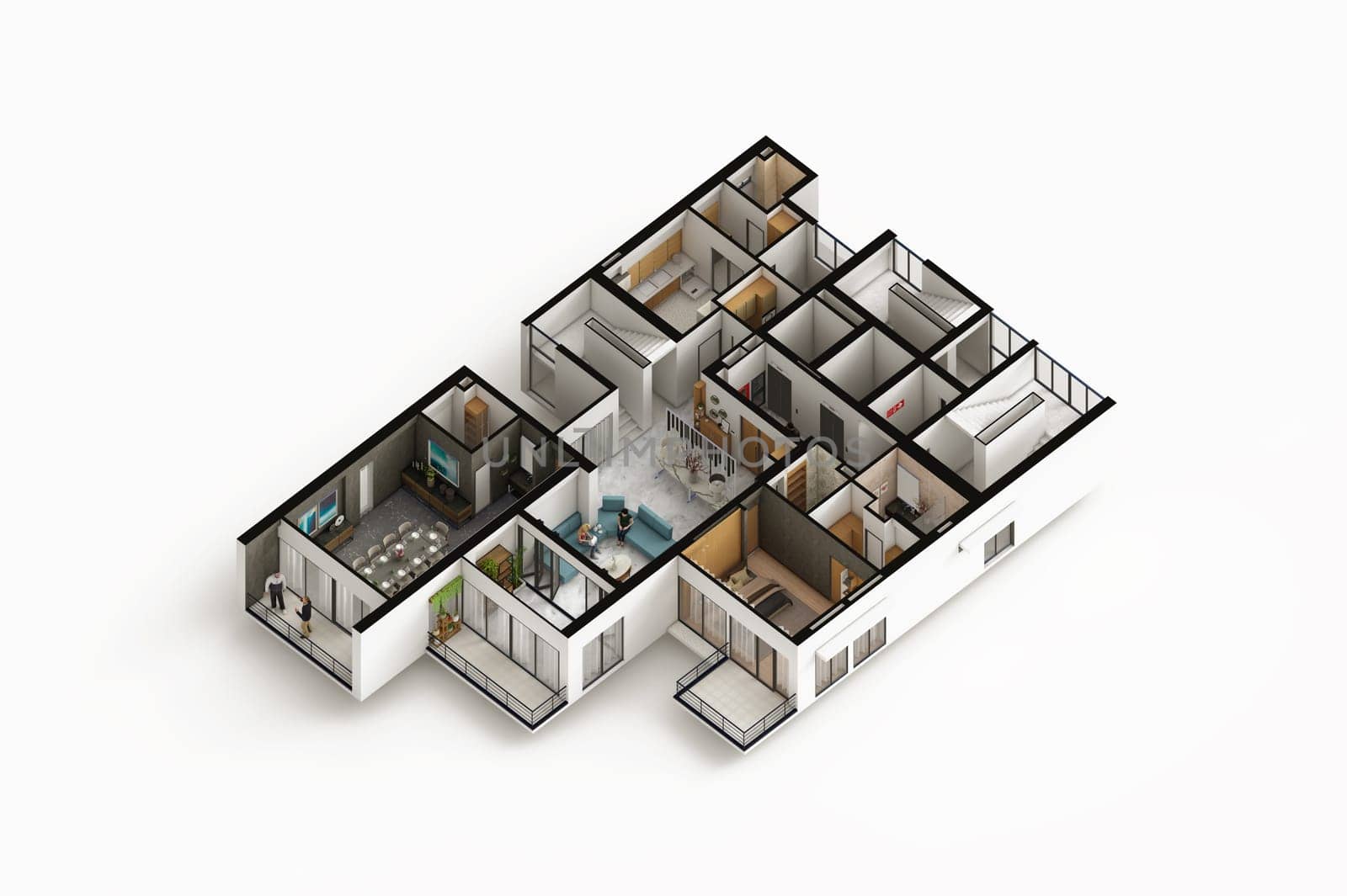 4 bedroom Duplex Apartment typical floor plan 1 by shawlinmohd