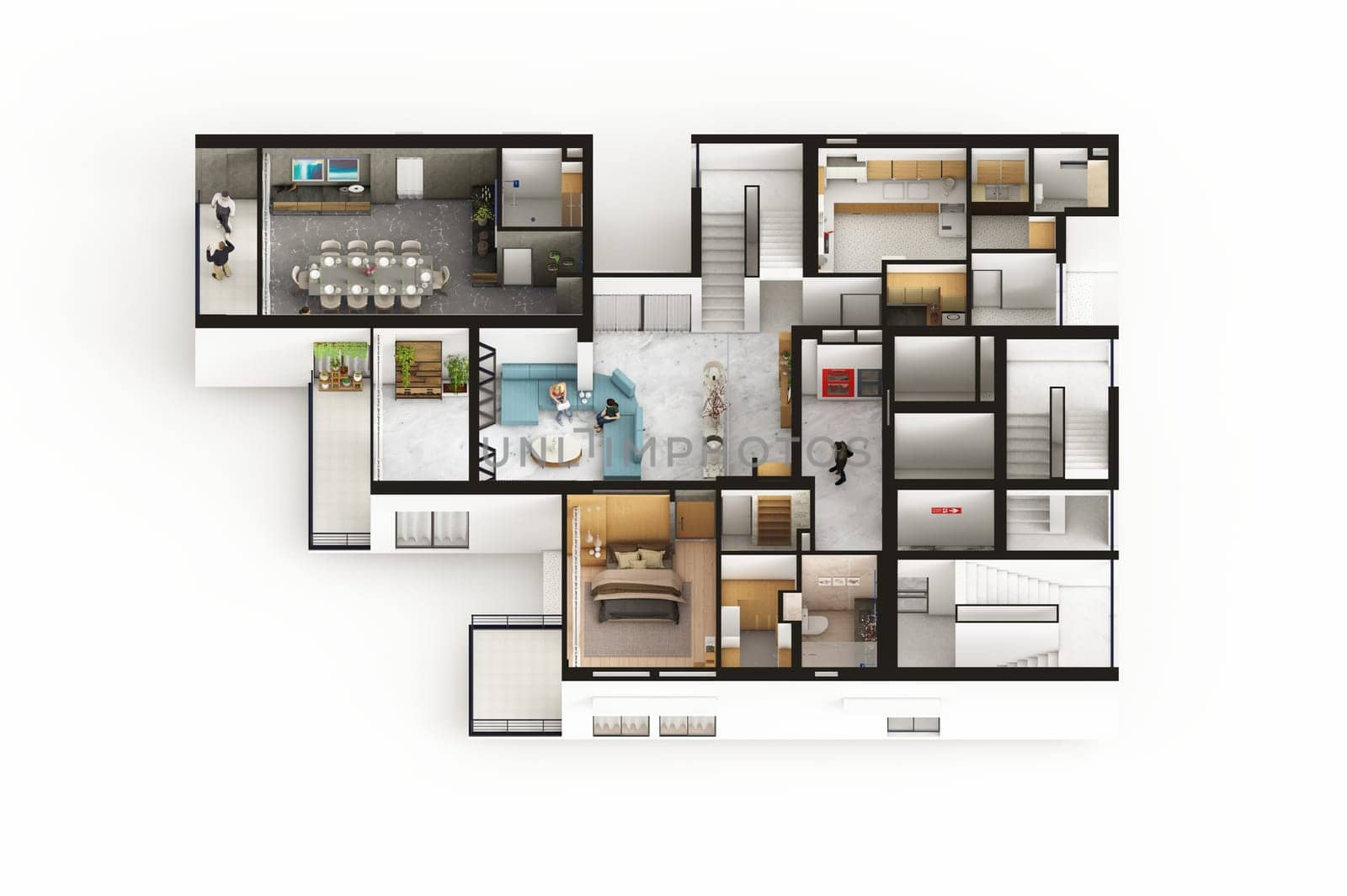 4 bedroom Duplex Apartment typical floor plan 1 by shawlinmohd