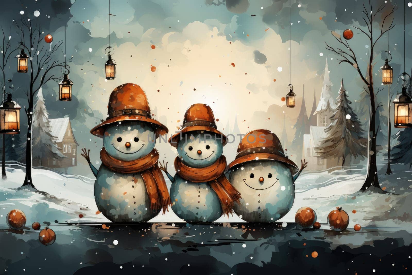An illustration that brings holiday cheer and holiday fun.