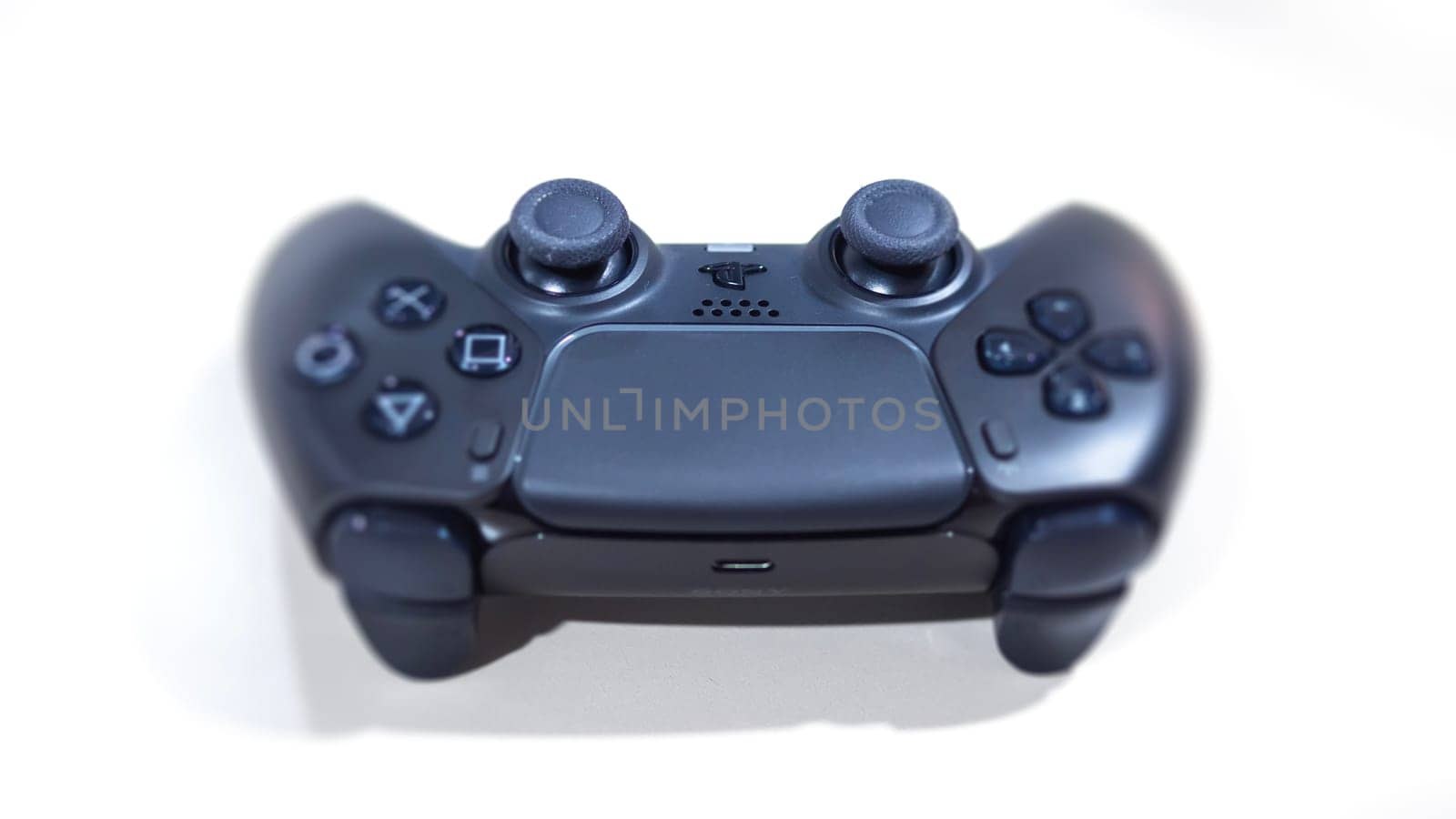 Tbilisi, Georgia, november 30, 2023. Sony PlayStation 5 video game console controller by jackreznor