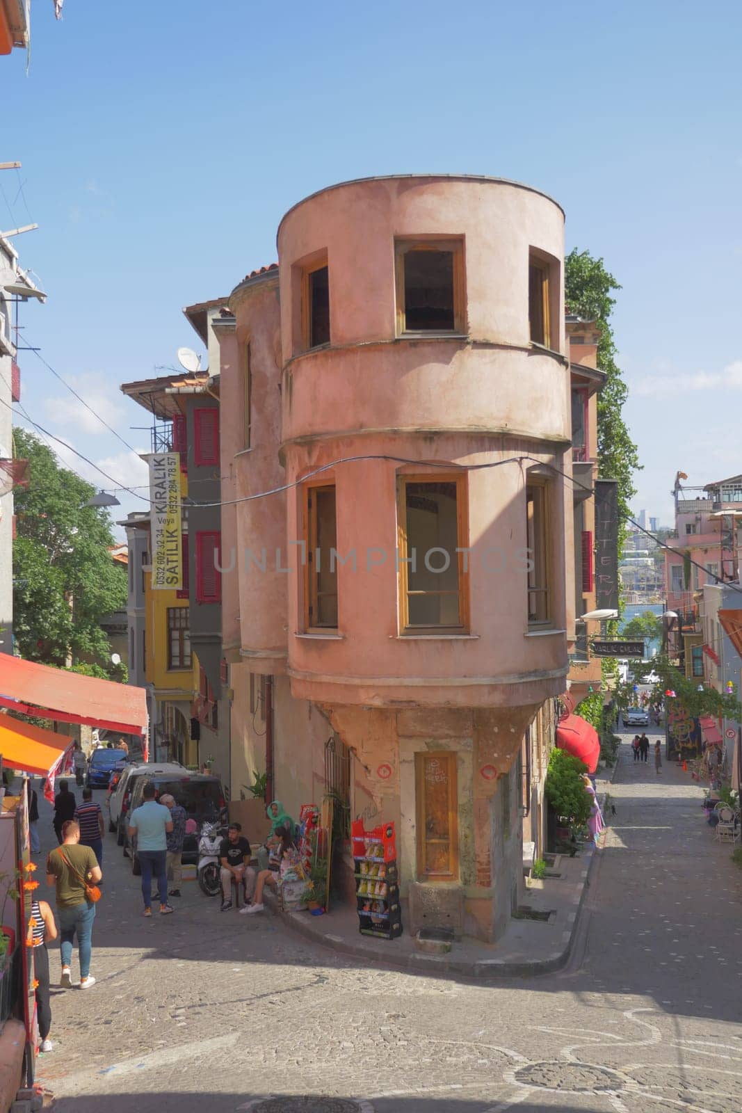 Istanbul old streets in Balat district, Turkey