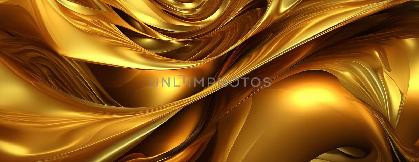 Gold background or texture and gradients shadow. AI Generative