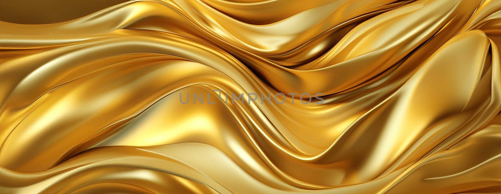 Gold background or texture and gradients shadow. AI Generative