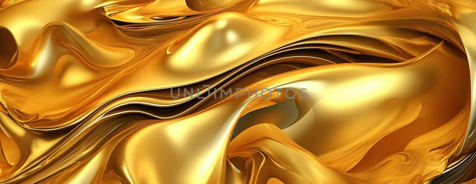 Gold background or texture and gradients shadow. AI Generative