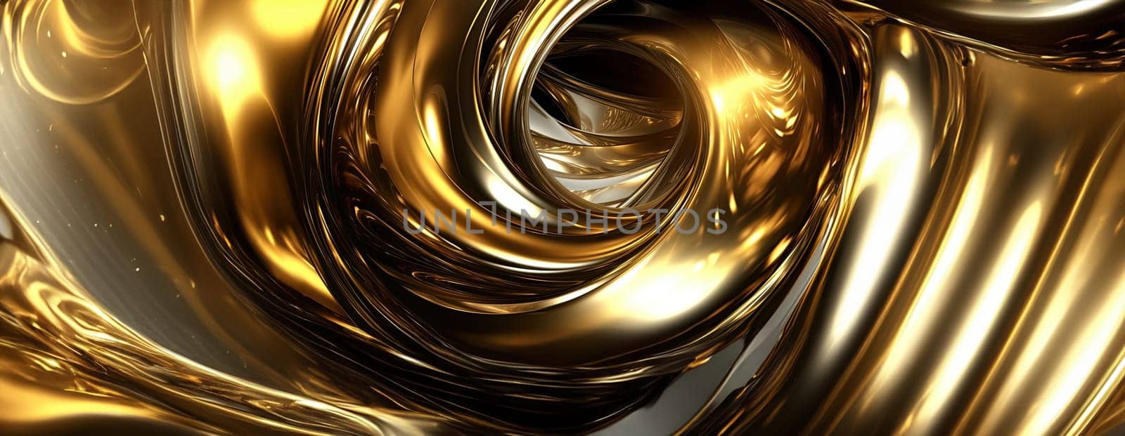 Gold background or texture and gradients shadow. AI Generative