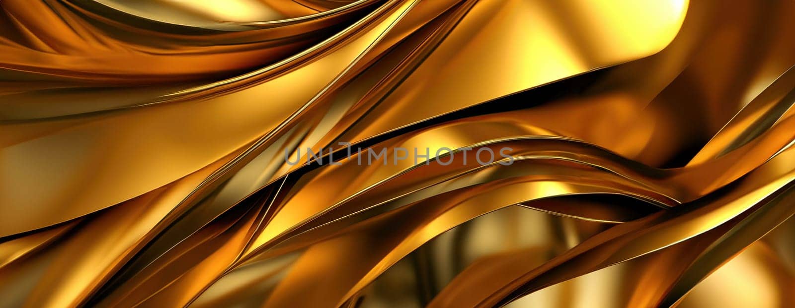 Gold background or texture and gradients shadow. AI Generative