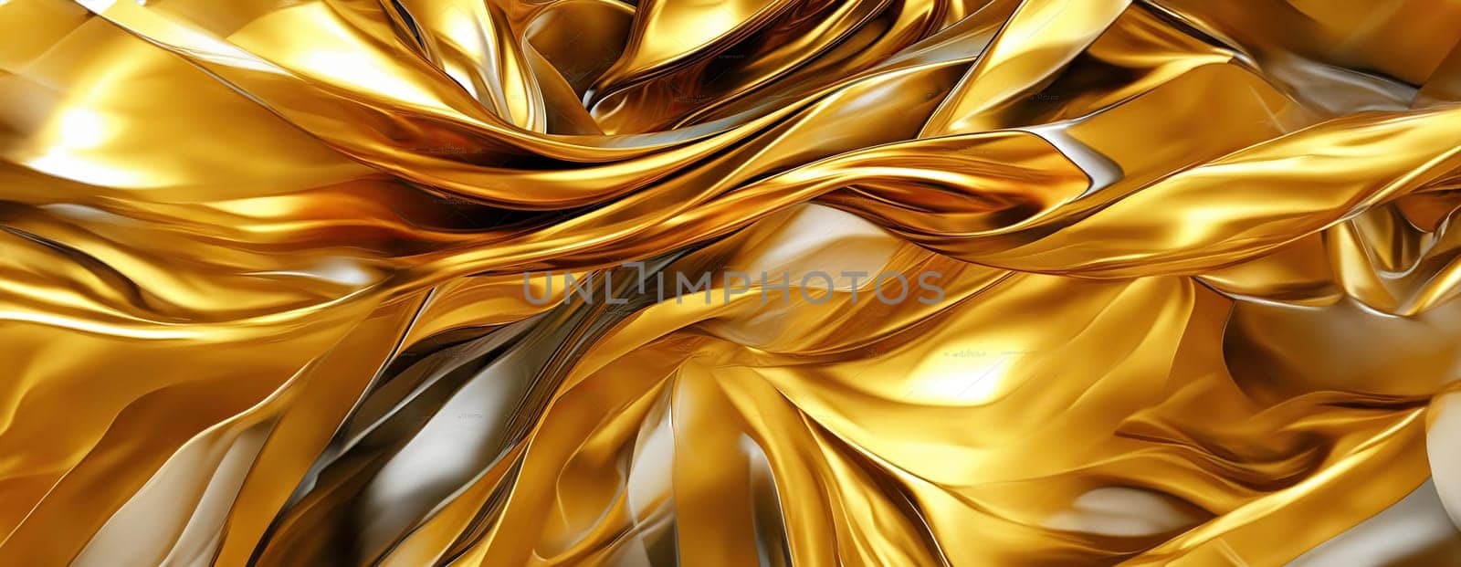 Gold background or texture and gradients shadow. AI Generative