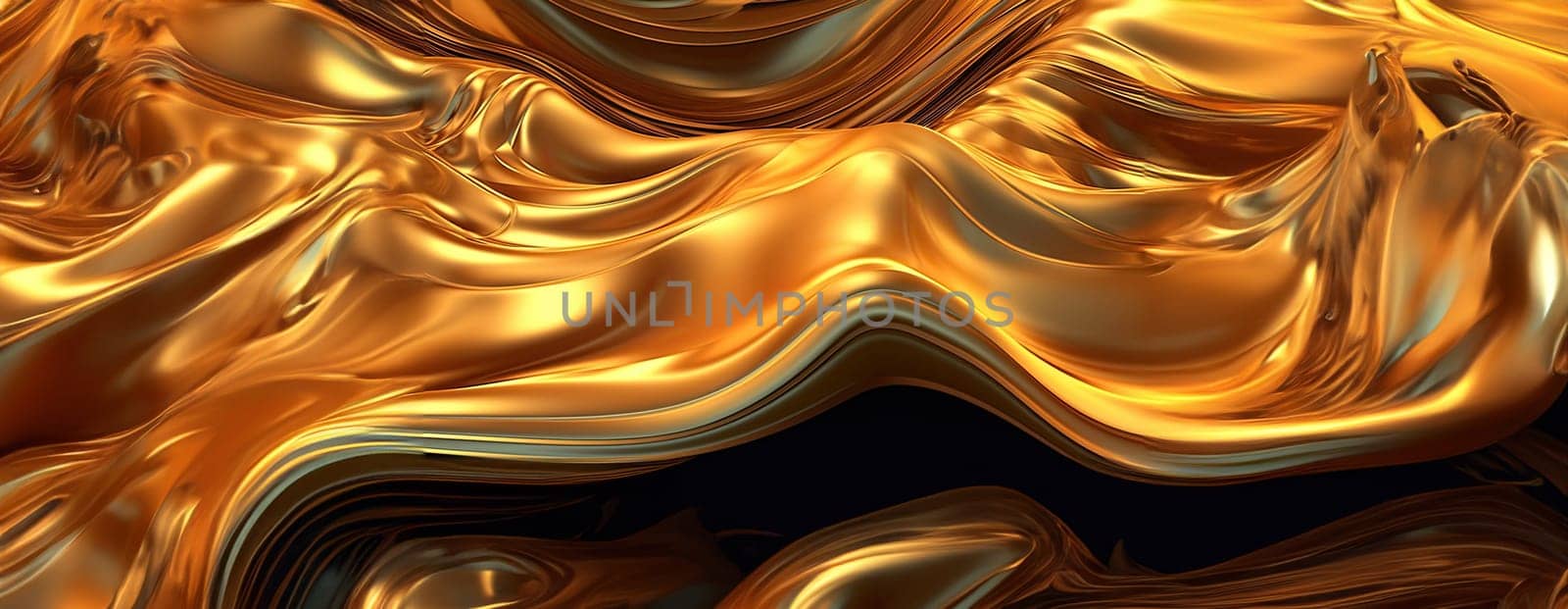 Gold background or texture and gradients shadow. AI Generative