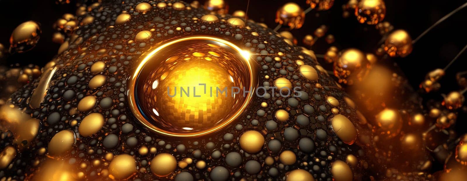 Gold background or texture and gradients shadow. AI Generative. by Benzoix