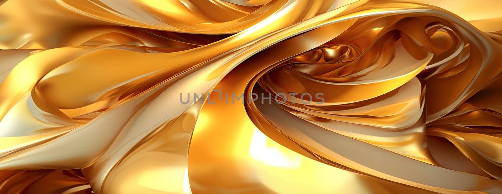 Gold background or texture and gradients shadow. AI Generative. by Benzoix