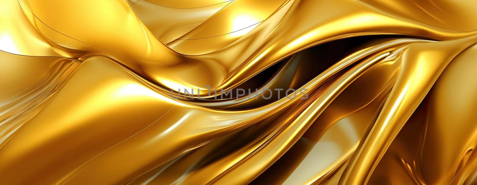 Gold background or texture and gradients shadow. AI Generative. by Benzoix