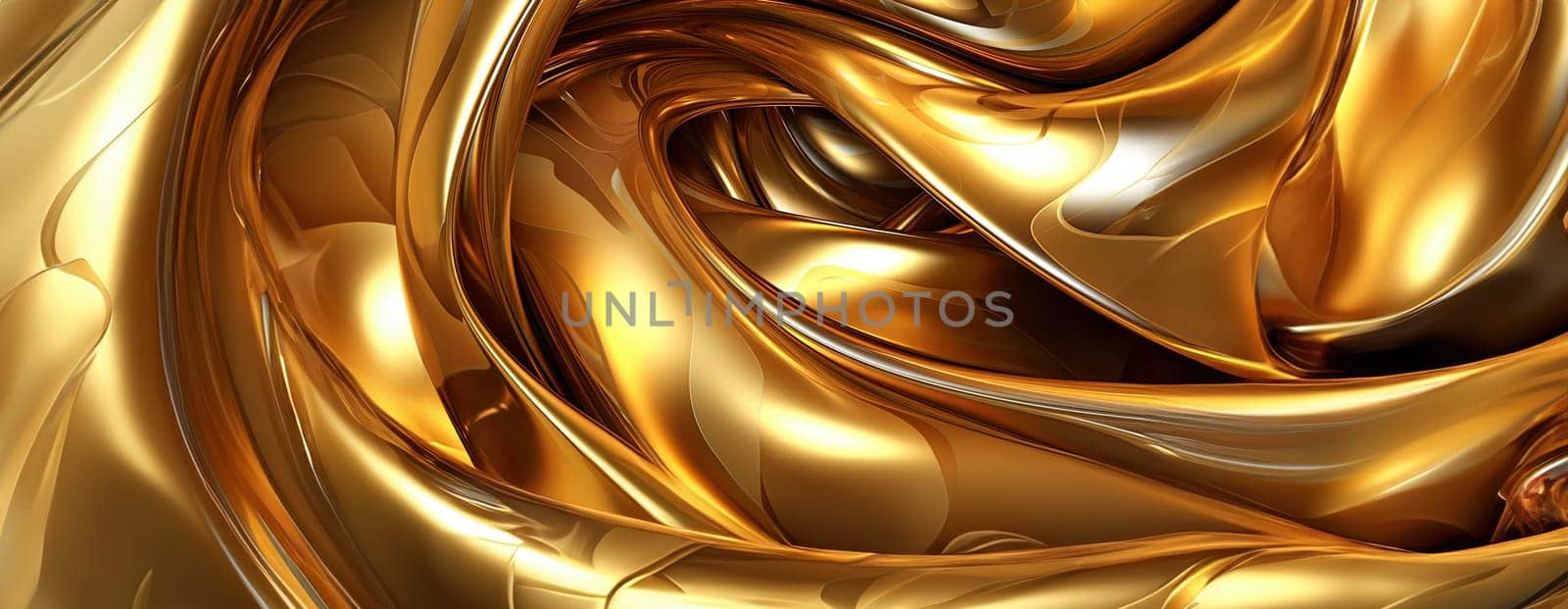 Gold background or texture and gradients shadow. AI Generative. by Benzoix