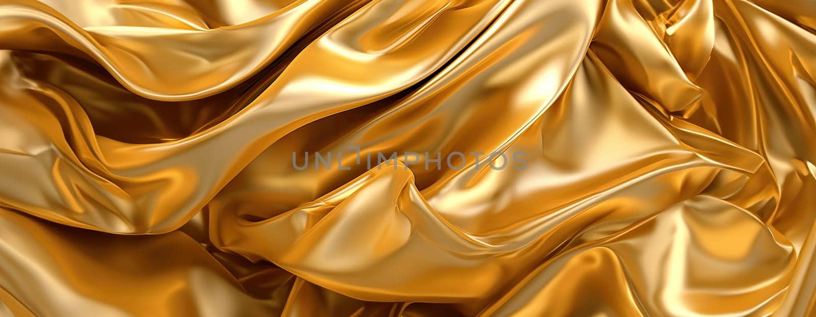 Gold background or texture and gradients shadow. AI Generative. by Benzoix