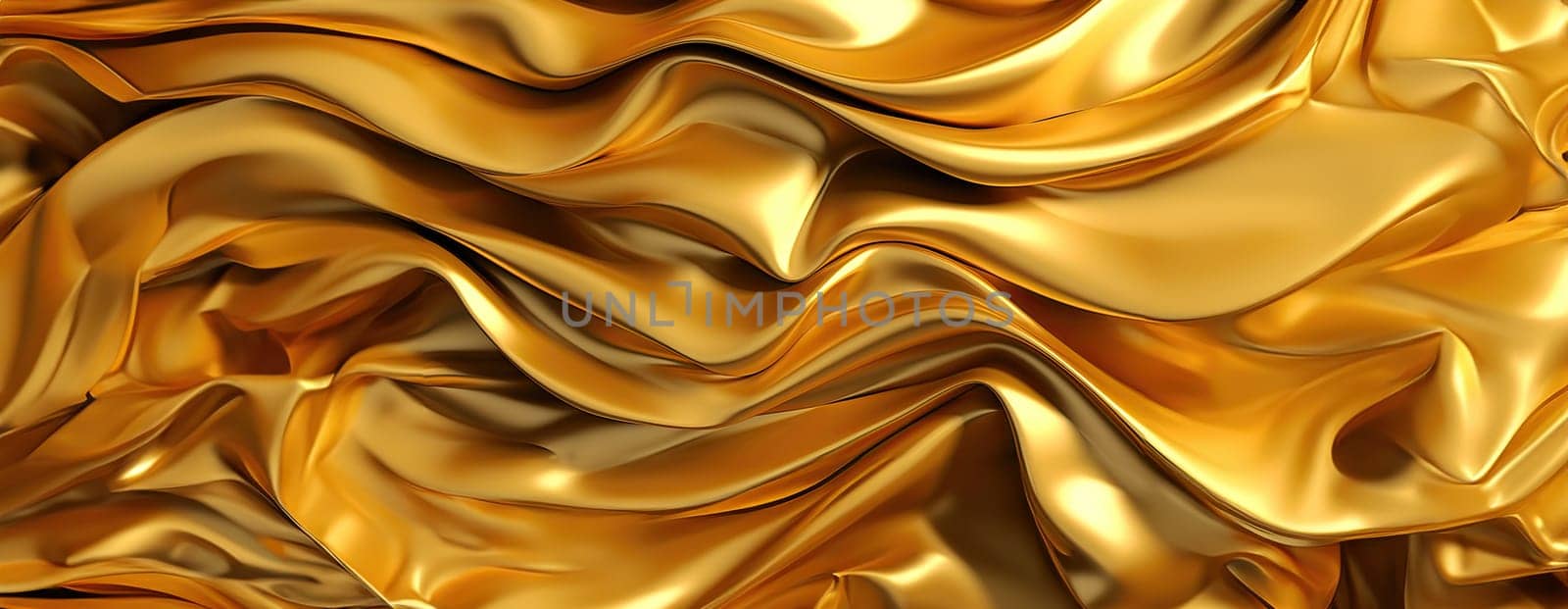 Gold background or texture and gradients shadow. AI Generative. by Benzoix