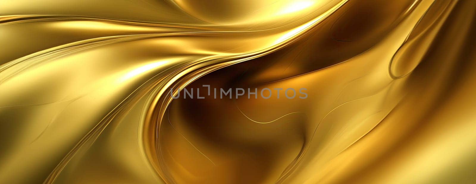 Gold background or texture and gradients shadow. AI Generative. by Benzoix