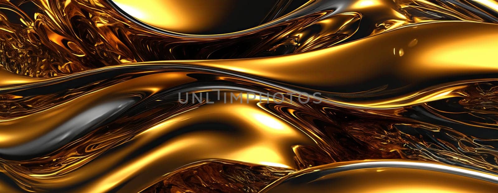 Gold background or texture and gradients shadow. AI Generative. by Benzoix