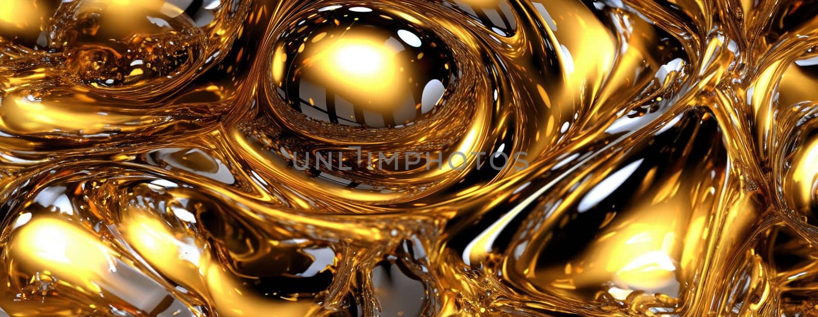 Gold background or texture and gradients shadow. AI Generative. by Benzoix