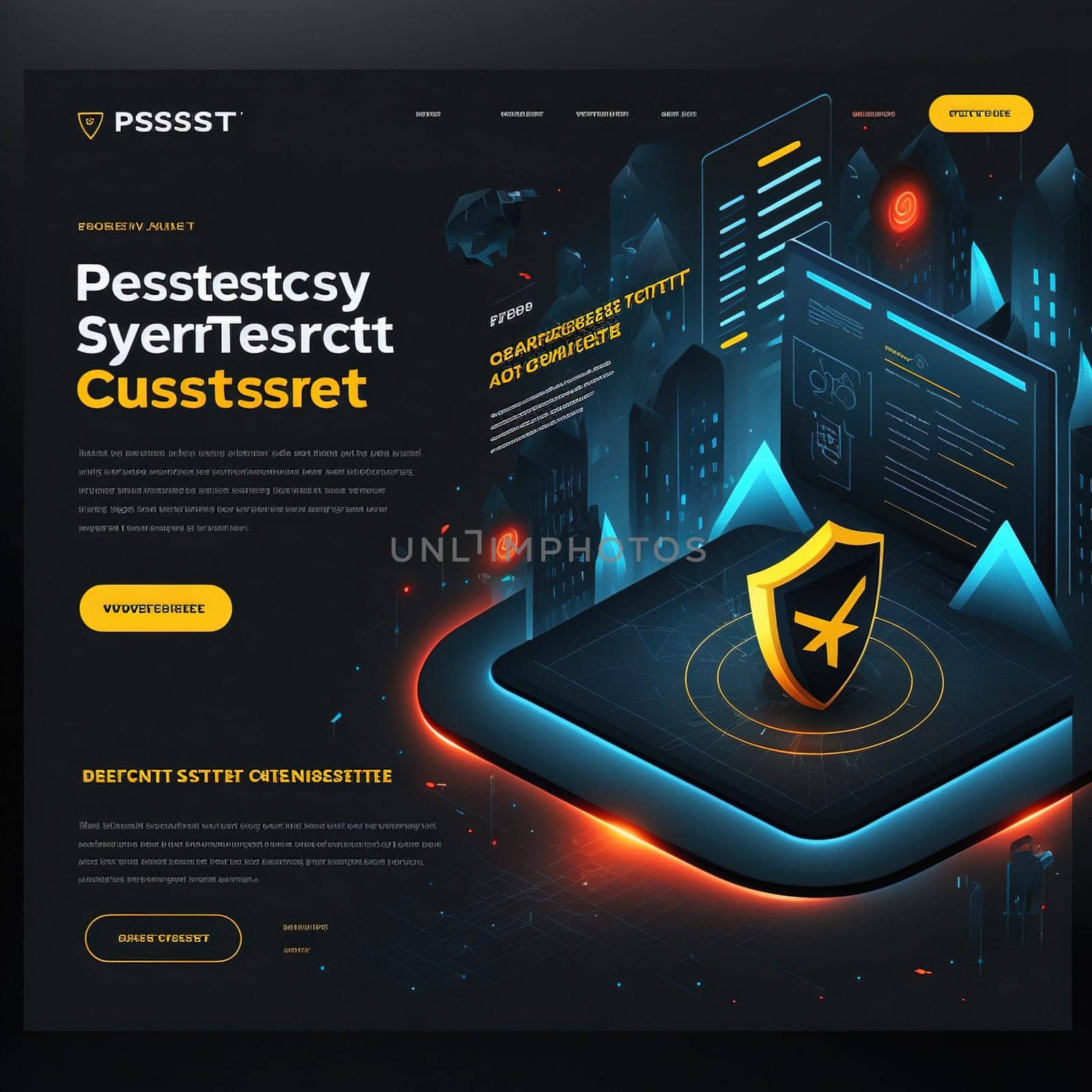 Cybersecurity for Corporate Landing Page by igor010